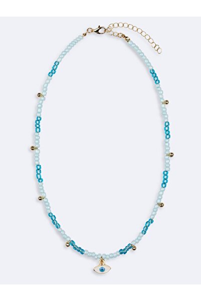 Ltb Blue Beaded Necklace