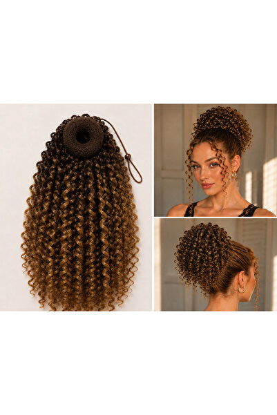 Afro topuz tokası honey mix