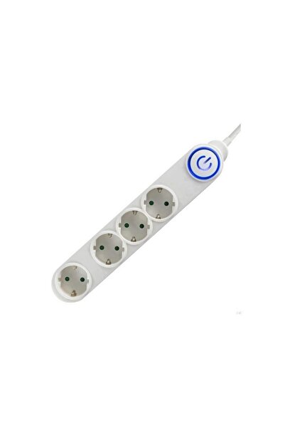 Home Prelungitor cu 4 locasuri, NV 04TK-5/W, alb, lungime 5 m, comutator de p...