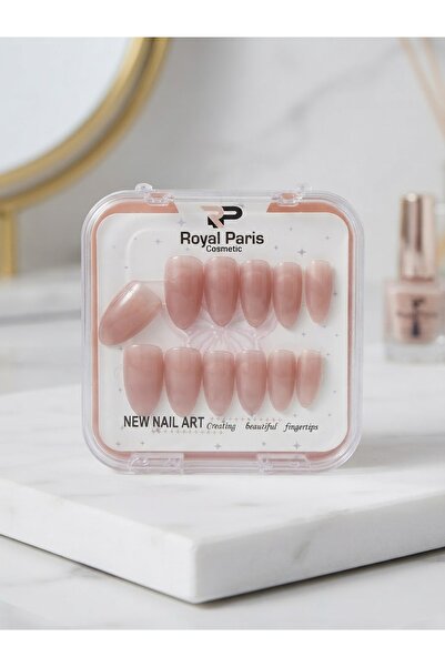 Royal Paris Cosmetic Akrilik Protez Görünümlü Takma Tırnak Seti - Kolay Uygulanan Badem Model Takma Tırnak