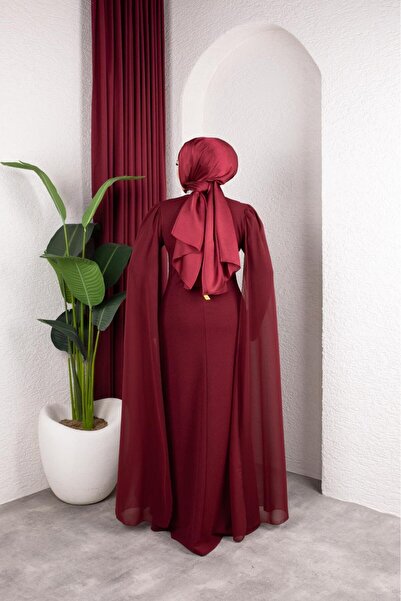 marwella Afra Tesettür Abiye - Bordo