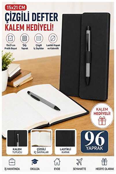 Artlantis Quality Covered Elastic Notepad A5 15X20Cm 1 Piece Lizz Sf3Kl Hard ...