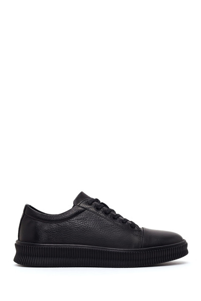 Derimod Men's Black Lace-Up Leather Sneaker Wm600015Df