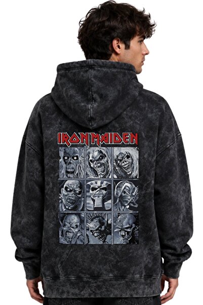 SEVBANO Iron Maiden Рок метъл музикална група Щампован унисекс овърсайз перещ...