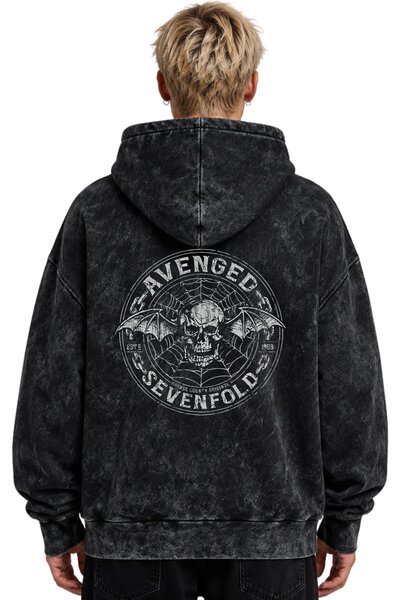 SEVBANO Avenged Sevenfold Rock Metal Music Band Printed Unisex Oversize Washa...