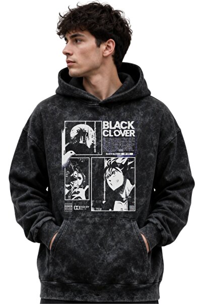 SEVBANO Black Clover anime majica s kapuljačom, unisex, prevelika, premium, p...