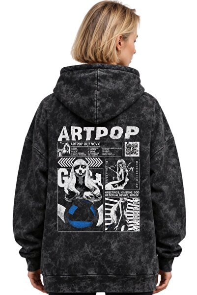 SEVBANO Artpop Lady Gaga Singer Printed Unisex Oversize Premium Washable Hood...