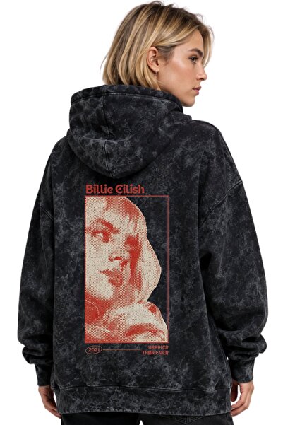 SEVBANO Billie Eilish Singer Printed Unisex Oversize Washable Premium Hoodie ...