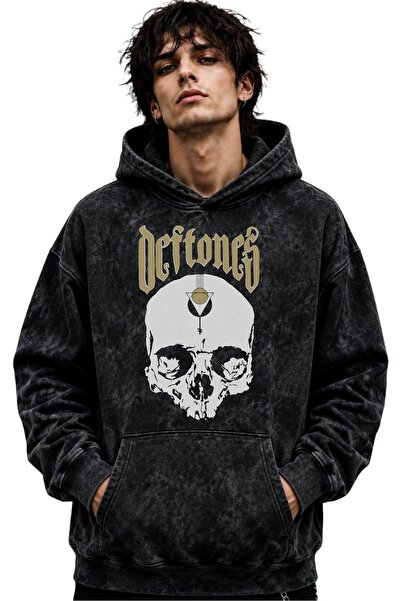 SEVBANO Hanorac cu glugă Deftones Rock Metal Music Band, imprimat, unisex, su...