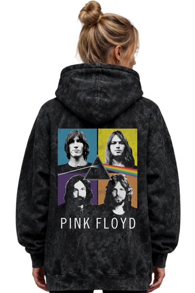 SEVBANO Pink Floyd Music Group Printed Unisex Oversize Premium Washable Hoodi...