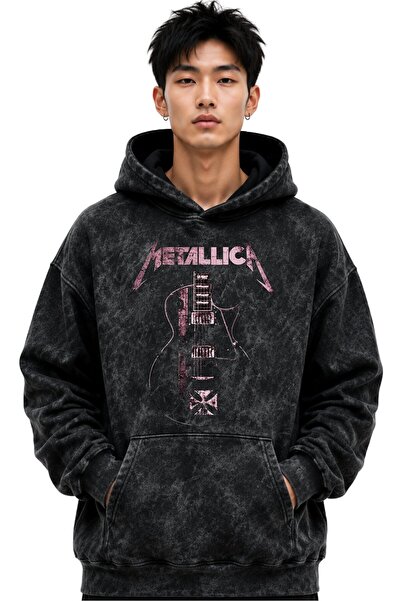 SEVBANO Metallica Rock Metal Music Band Printed Unisex Oversize Premium Washa...