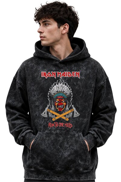 SEVBANO Iron Maiden Rock Metal Music Band Printed Unisex Oversize Premium Was...