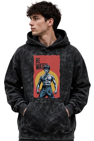 SEVBANO Bruce Lee Fighter Printed Unisex Oversize Premium Washable Hoodie Swe...