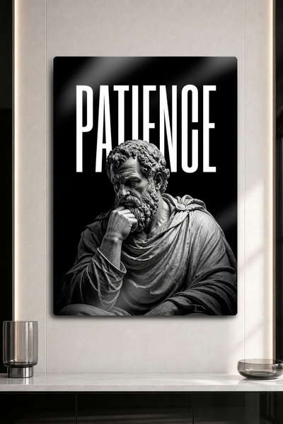 DekorHane Metal Print - Petıence Decorative Motivational Wall Painting