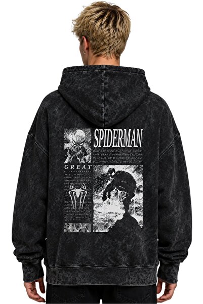 SEVBANO Spider-Man Spiderman Movie Hero Printed Unisex Oversize Premium Washa...