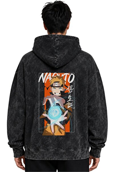 SEVBANO Hanorac cu glugă Naruto Uzumaki, imprimat cu anime, unisex, supradime...