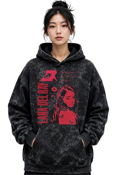 SEVBANO Lana Del Rey Singer Printed Unisex Oversize Washable Premium Hoodie S...