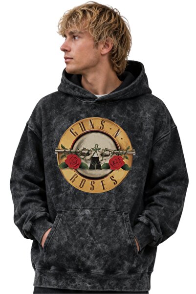 SEVBANO Guns N' Roses Rock Metal Music Band Printed Unisex Oversize Washable ...