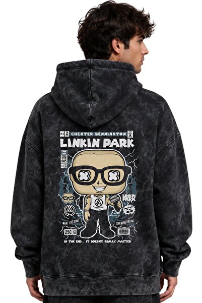 SEVBANO Linkin Park Rock Metal Music Band Printed Unisex Oversize Washable Pr...