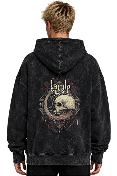 SEVBANO Φούτερ με κουκούλα Lamb Of God Rock Metal Music Band, με στάμπα, unis...