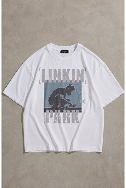 Fuddy Moda Unisex Linkin Park Meteora Printed T-Shirt, Oversized Rock Band Th...