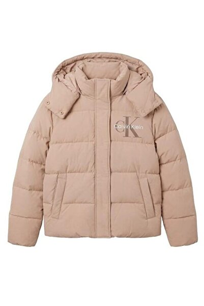 Calvin Klein Γυναικείο Μπουφάν Μπεζ LV047H506G-PBF