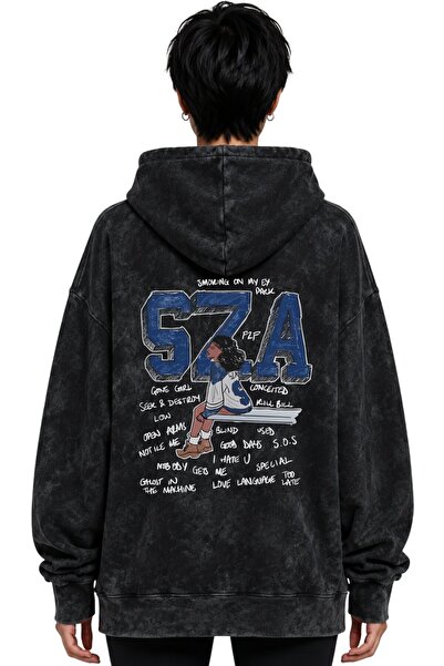 SEVBANO Φούτερ με κουκούλα SZA Rapper Singer με στάμπα, Unisex, Oversize, Pre...