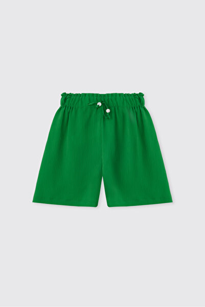 Panço Girl's Green Shorts