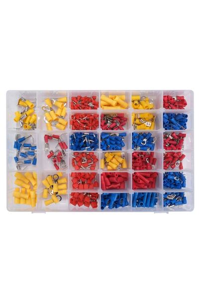 yato Set conectori izolati YT-068913, din alama si pvc, pentru cabluri electrice