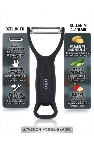 modalonga size ne lazım? أداة تقشير الخضار والفواكه مع فتاحة علب / قطاعة جوليان