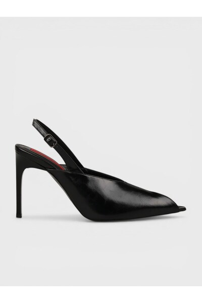 Sadık Yılmaz Women's summer 11cm stiletto heel sandals - 574 0121 - black pat...