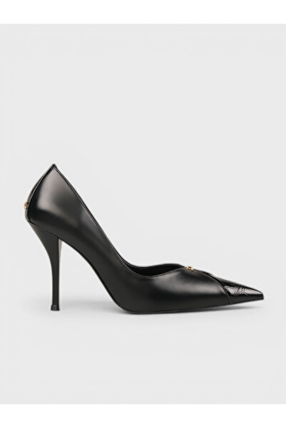 Sadık Yılmaz Women's summer 11cm thin closed heel shoe - 574 085 - black matt...