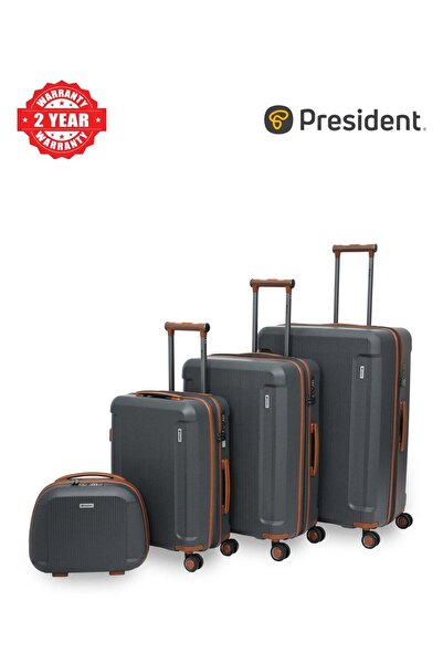 President Premium 4 Piece Luggage Sets with PP Hardshell (14"20"24"28 ) 4224-...