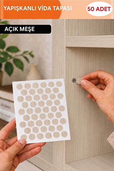 FixCaps YAPIŞKANLI VİDA TAPASI AÇIK MEŞE