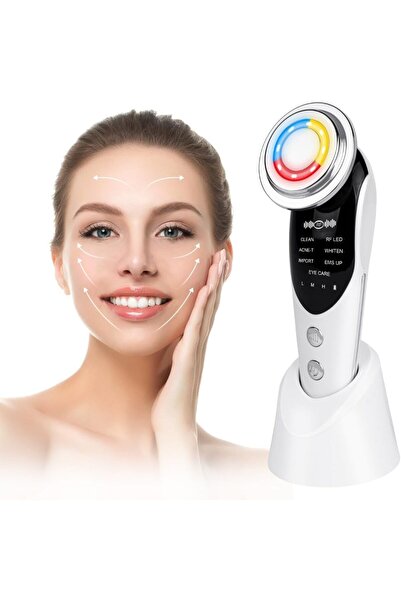 Morvena Picks Masajor facial electric tip V, pentru tonifiere, set de înfrumu...