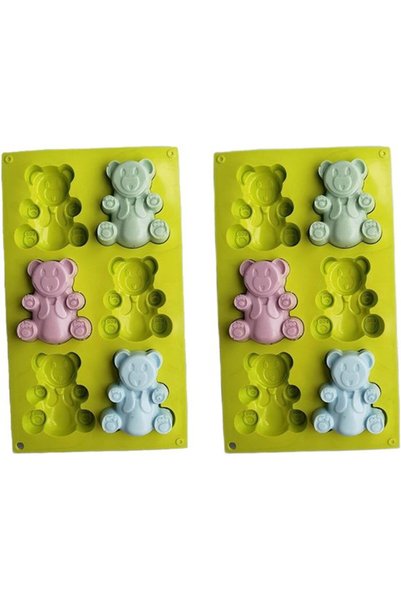 Morvena Picks Set de forme de copt din silicon antiaderente, din două piese -...
