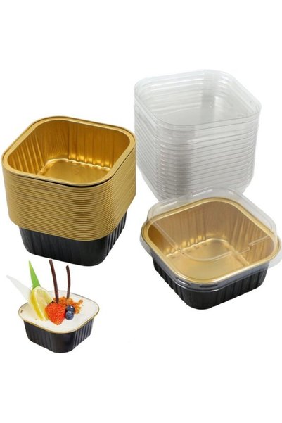 Morvena Picks Set de 30 de forme pentru copt soufflé - Material din folie de ...