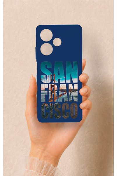 Vip Case Infinix Hot 30 Compatible San Francisco Patterned Silicone Case