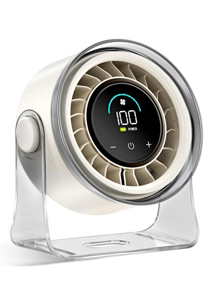 Morvena Picks Ventilator de birou portabil, ventilator portabil cu flux de ae...