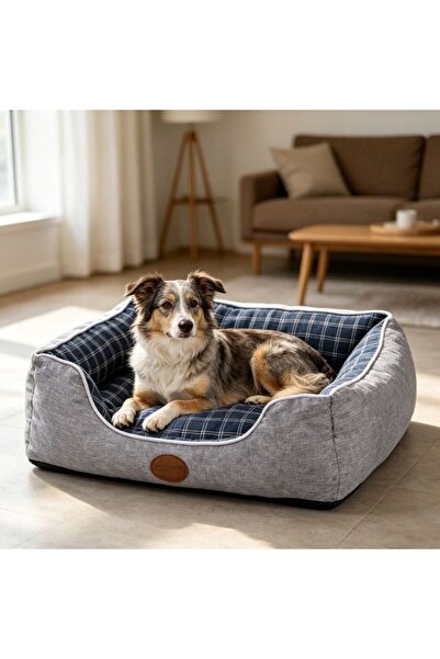 idei Set of three sofa beds with a checkered design for pets, multiple sizes,...