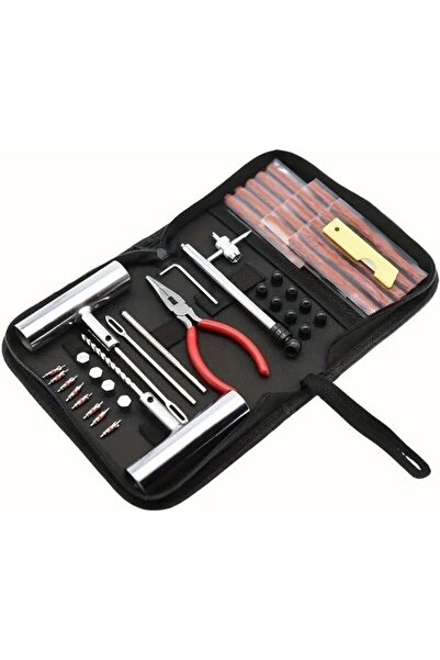 Morvena Picks Kit de reparații anvelope, 46 de piese, benzi de cauciuc, cleșt...