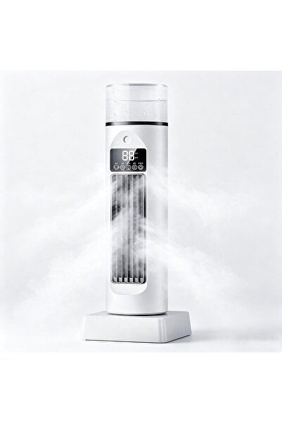 Morvena Picks Ventilator cu aer condiționat Torren - Alb - 6 viteze - Oscilar...
