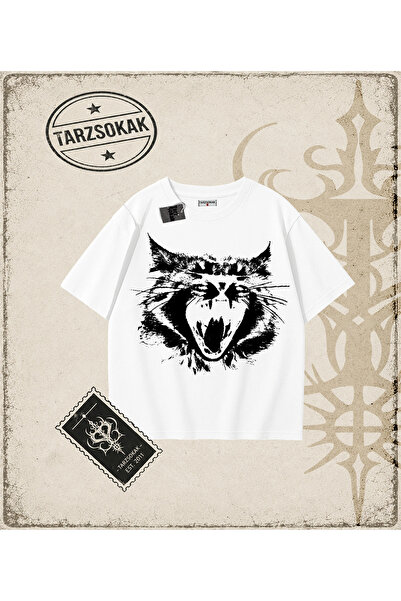 Tarzsokak Gothic & Grunge STREETWEAR MAČKA RETRO (2) Majica
