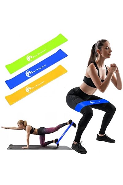FitTronic ®   Bandă elastică medie BE100, rezistență medie, dimensiuni 600 x ...