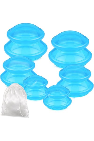 Morvena Picks Set de 6 ventuze pentru terapie prin masaj – Set de ventuze din...