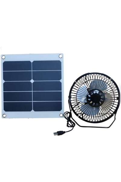 Morvena Picks Ventilator solar USB de 10W 6V, ventilator portabil pentru mans...
