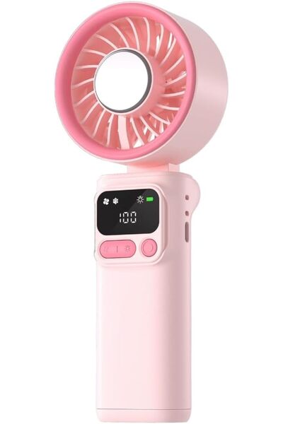 Morvena Picks Ventilator pliabil cu răcire prin gheață, mini ventilator porta...