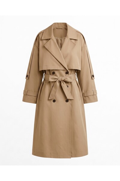 Bade Butik Safari Oversize Lined Soft Aren Trench