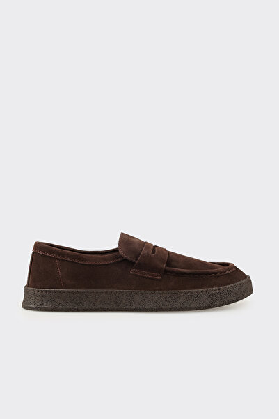 Elle Shoes Kahve Deri Erkek Günlük Ayakkabı