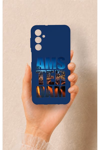 Vip Case Samsung M34 Compatible Amsterdam Patterned Silicone Case
